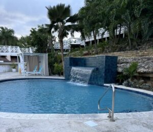 A gorgeous view of the pool at Pineapple Beach Club in Antigua